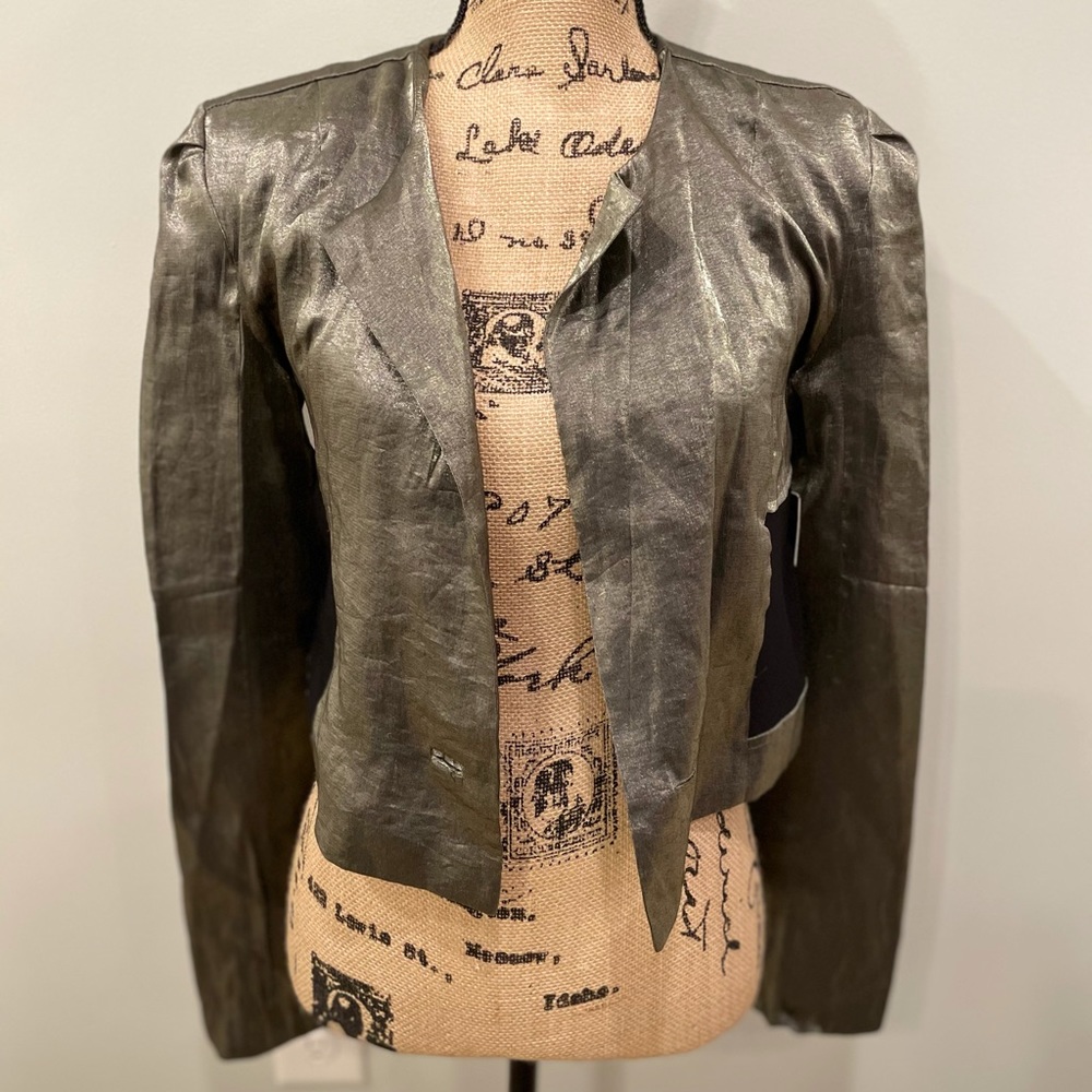 Sean John Gunmetal and sheer blazer - Picture 3 of 7